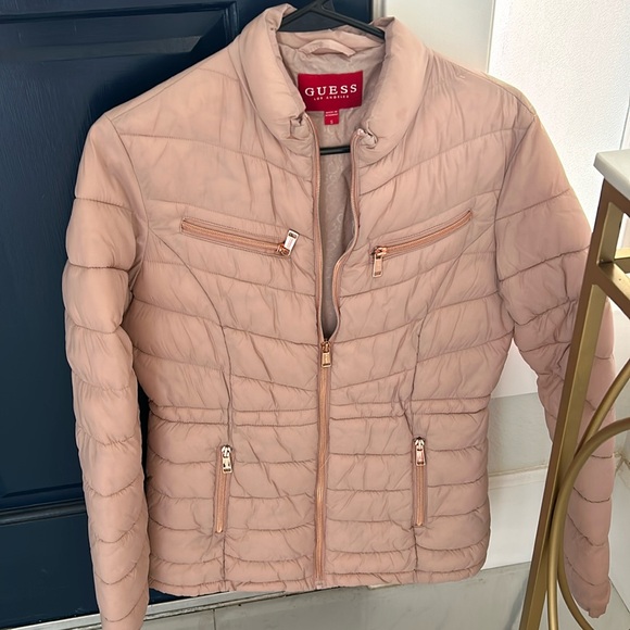 Pink guess puff jacket - Picture 2 of 4